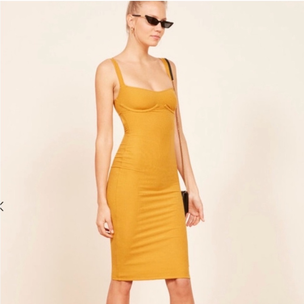 Reformation Jayne Bustier Dress M